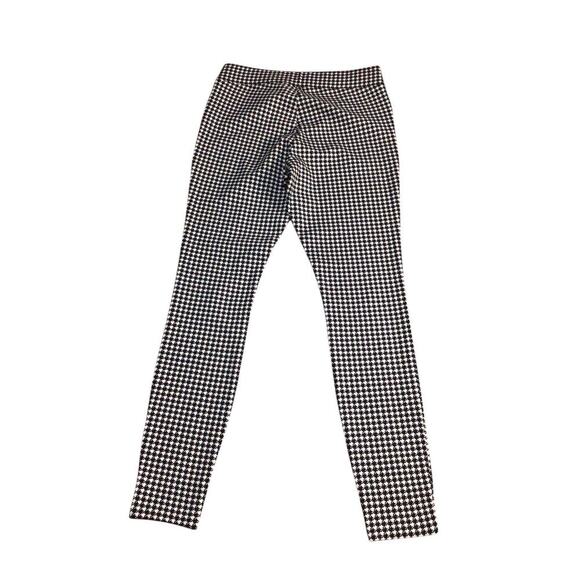 Old Navy Black White Houndstooth Zipper Pockets Stevie Pants Small - Picture 3 of 8